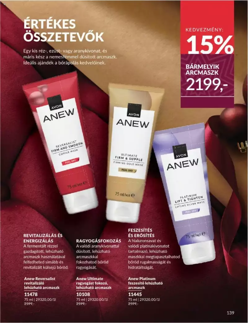 Avon Novemberi katalógus 139 oldal