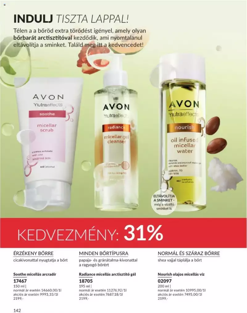 Avon Novemberi katalógus 142 oldal