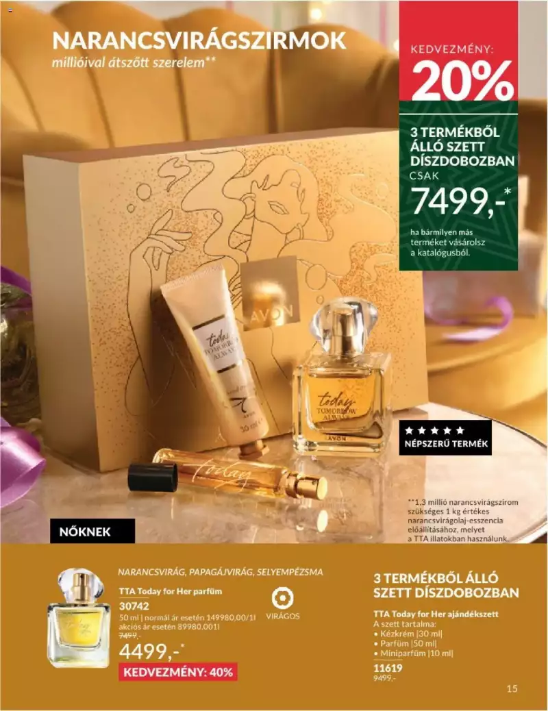 Avon Novemberi katalógus 15 oldal