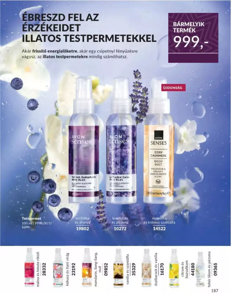 Avon Novemberi katalógus 187 oldal