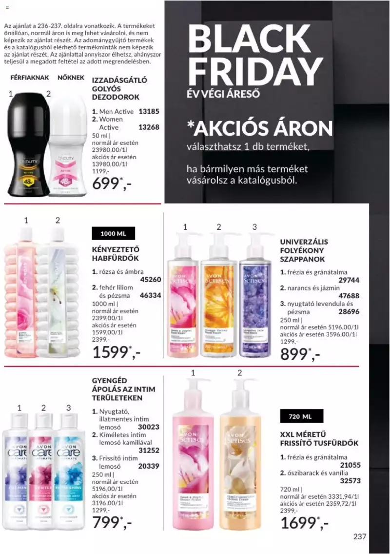 Avon Novemberi katalógus 237 oldal