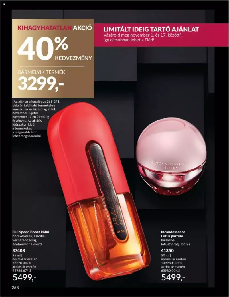 Avon Novemberi katalógus 268 oldal