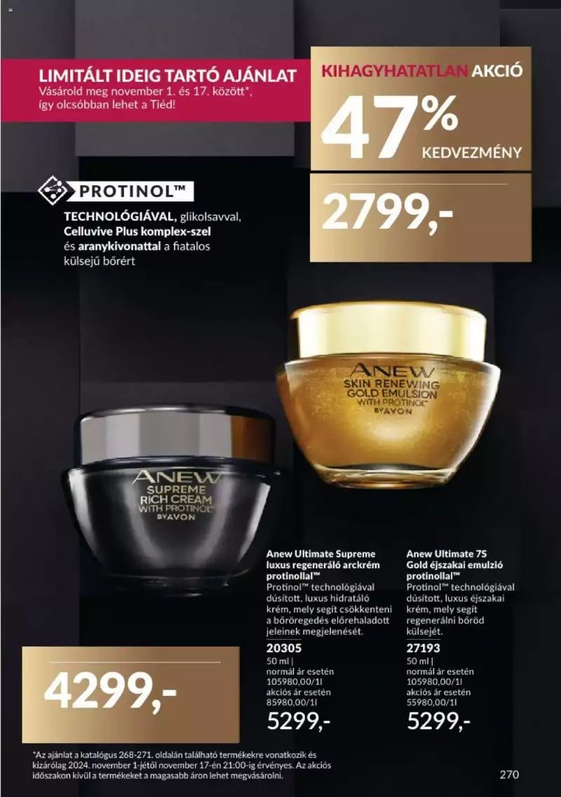 Avon Novemberi katalógus 270 oldal