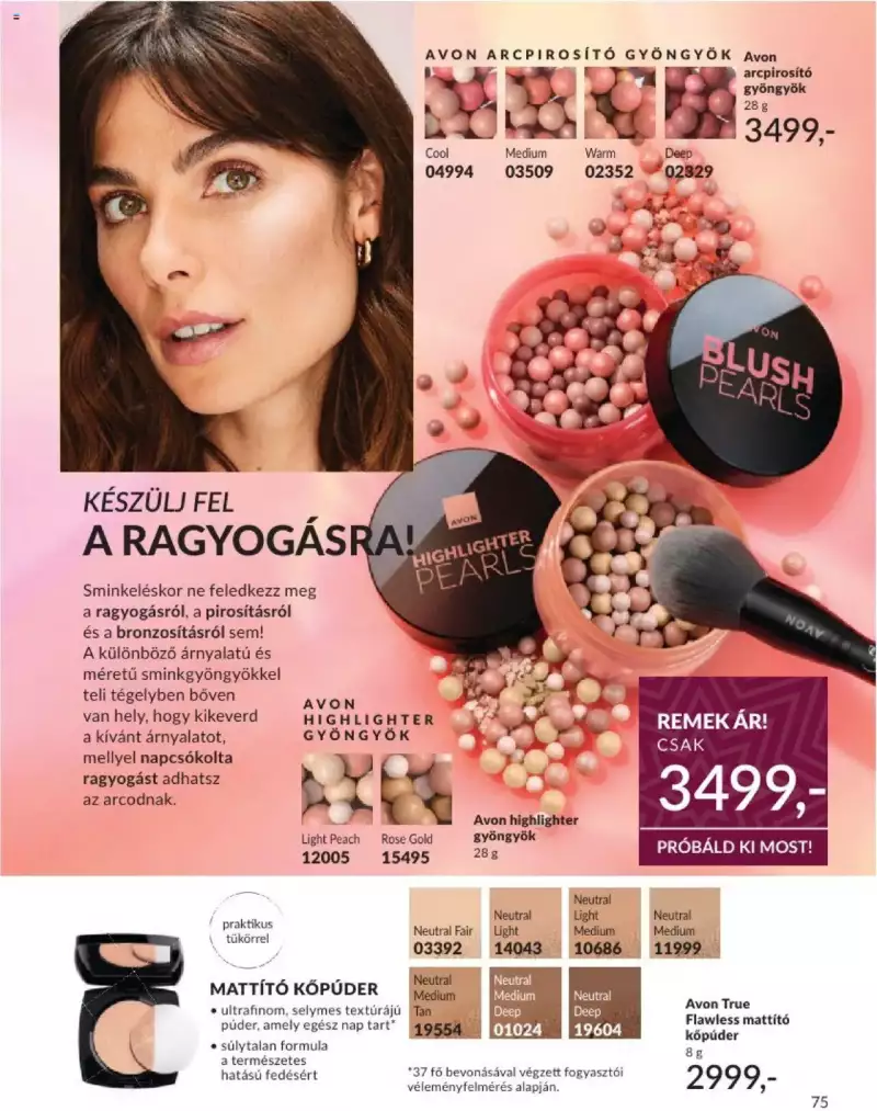 Avon Novemberi katalógus 75 oldal