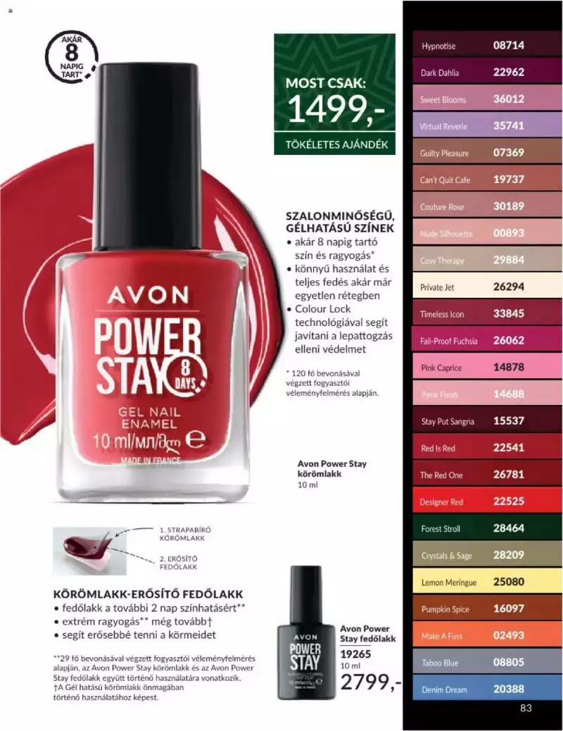 Avon Novemberi katalógus 83 oldal