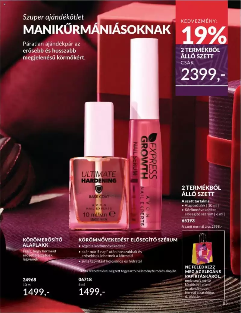 Avon Novemberi katalógus 85 oldal