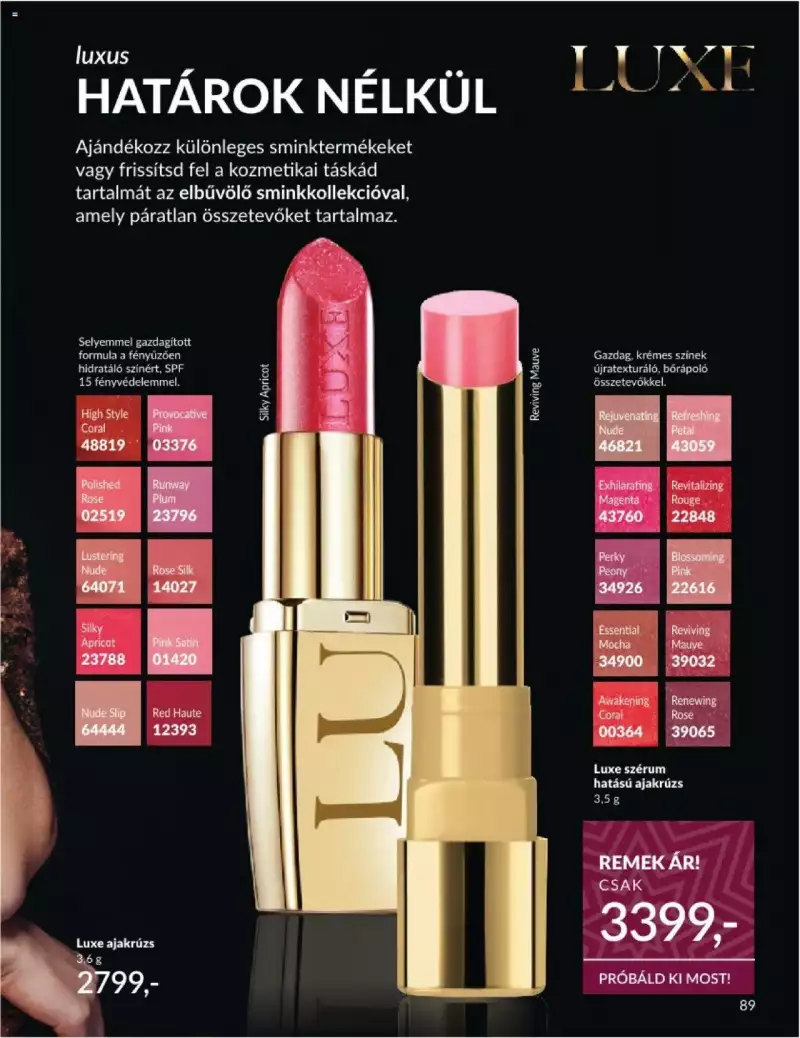 Avon Novemberi katalógus 89 oldal