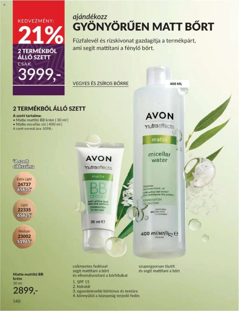 Avon Decemberi katalógus 128 oldal