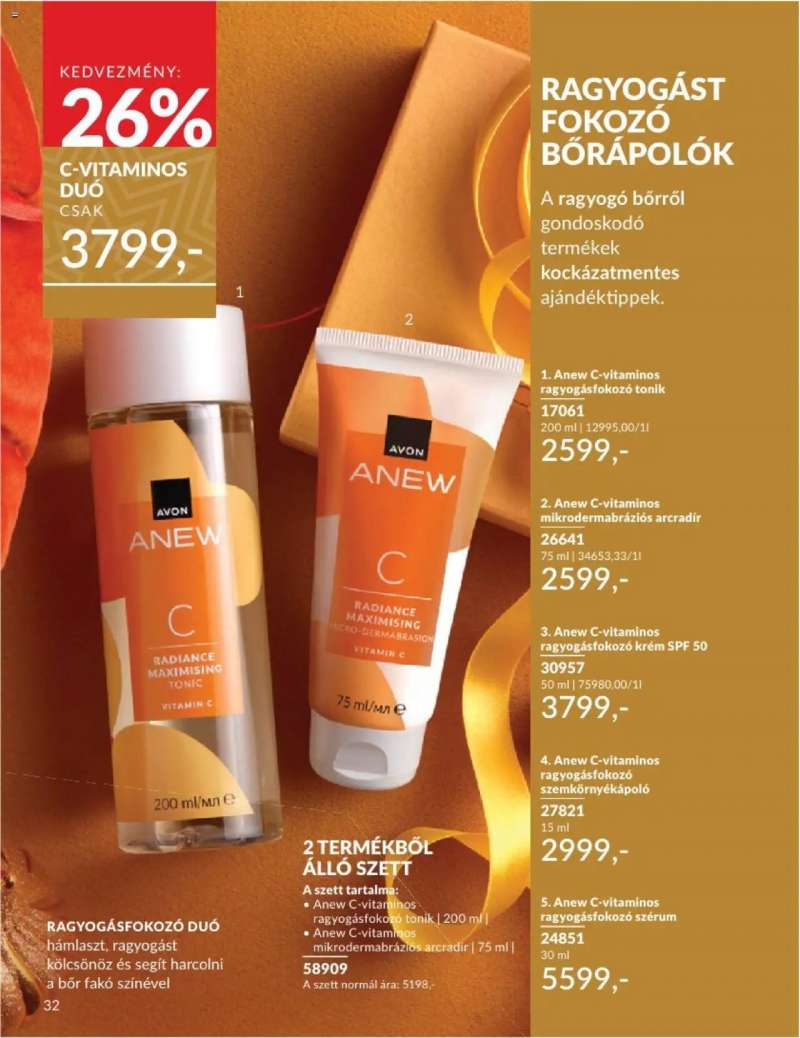 Avon Decemberi katalógus 30 oldal