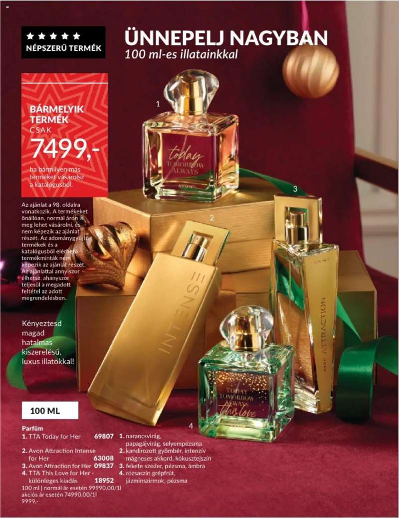 Avon Decemberi katalógus 95 oldal