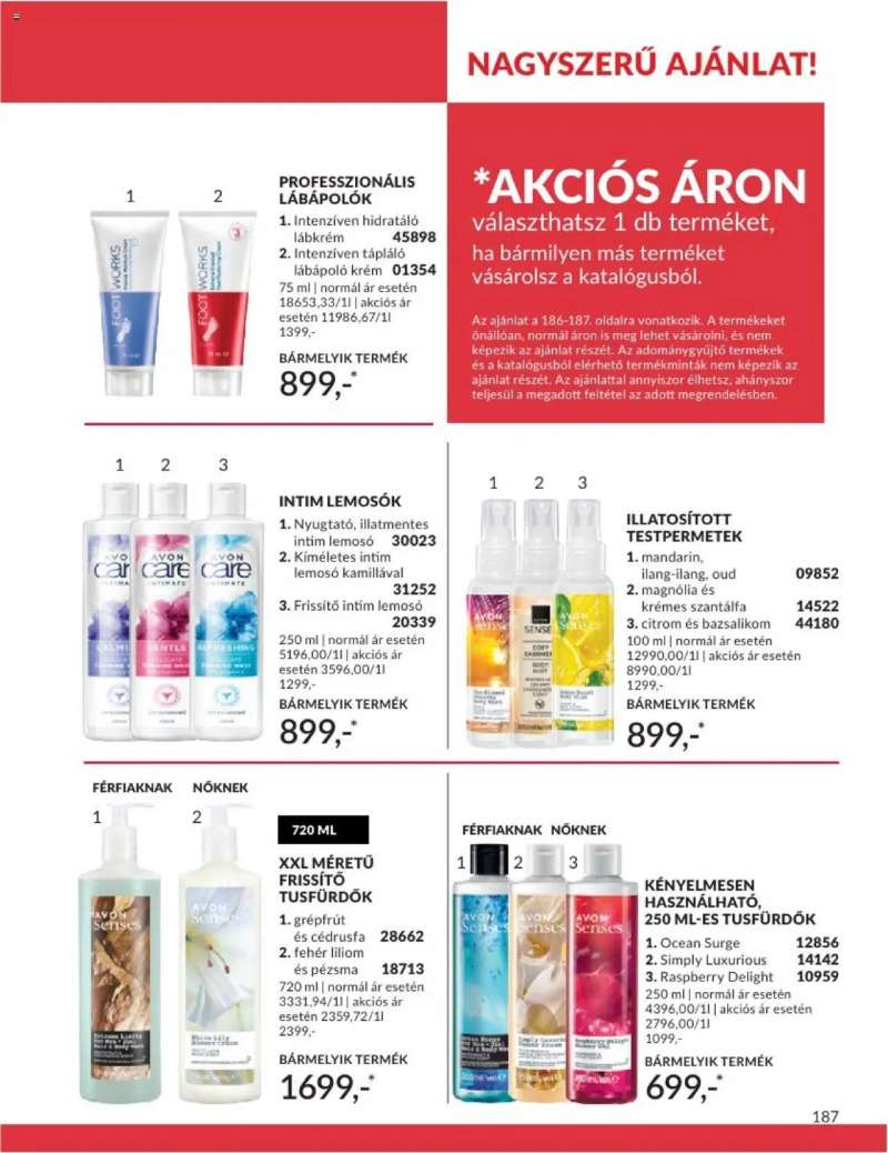 Avon Januári katalógus 187 oldal