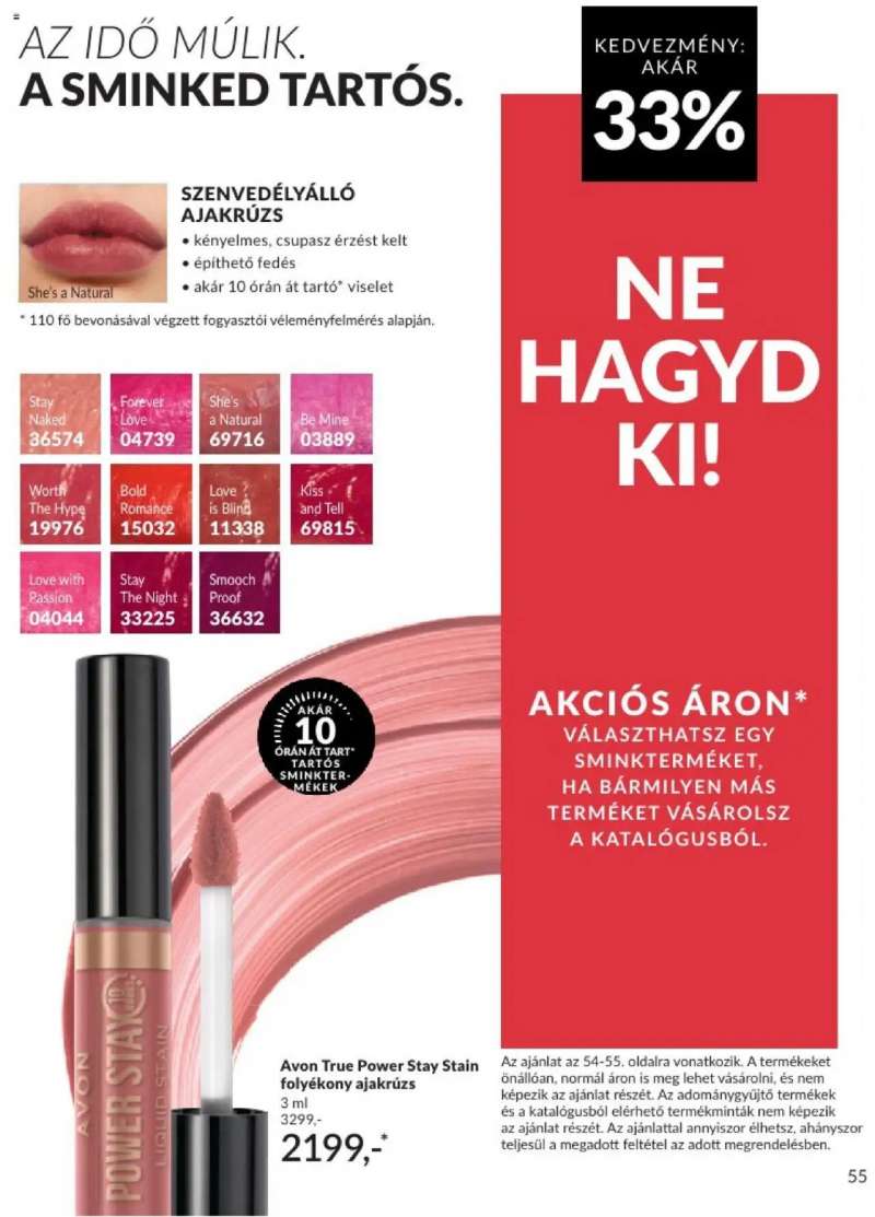 Avon Januári katalógus 55 oldal