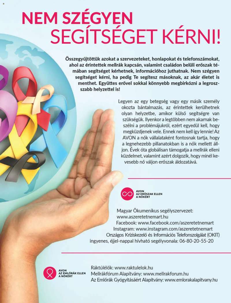 Avon Katalógus AVON - Adománygyűjtő katalógus 15 oldal