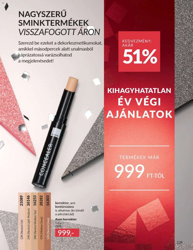 Avon AVON online katalógus 2025 decemberi 245 oldal