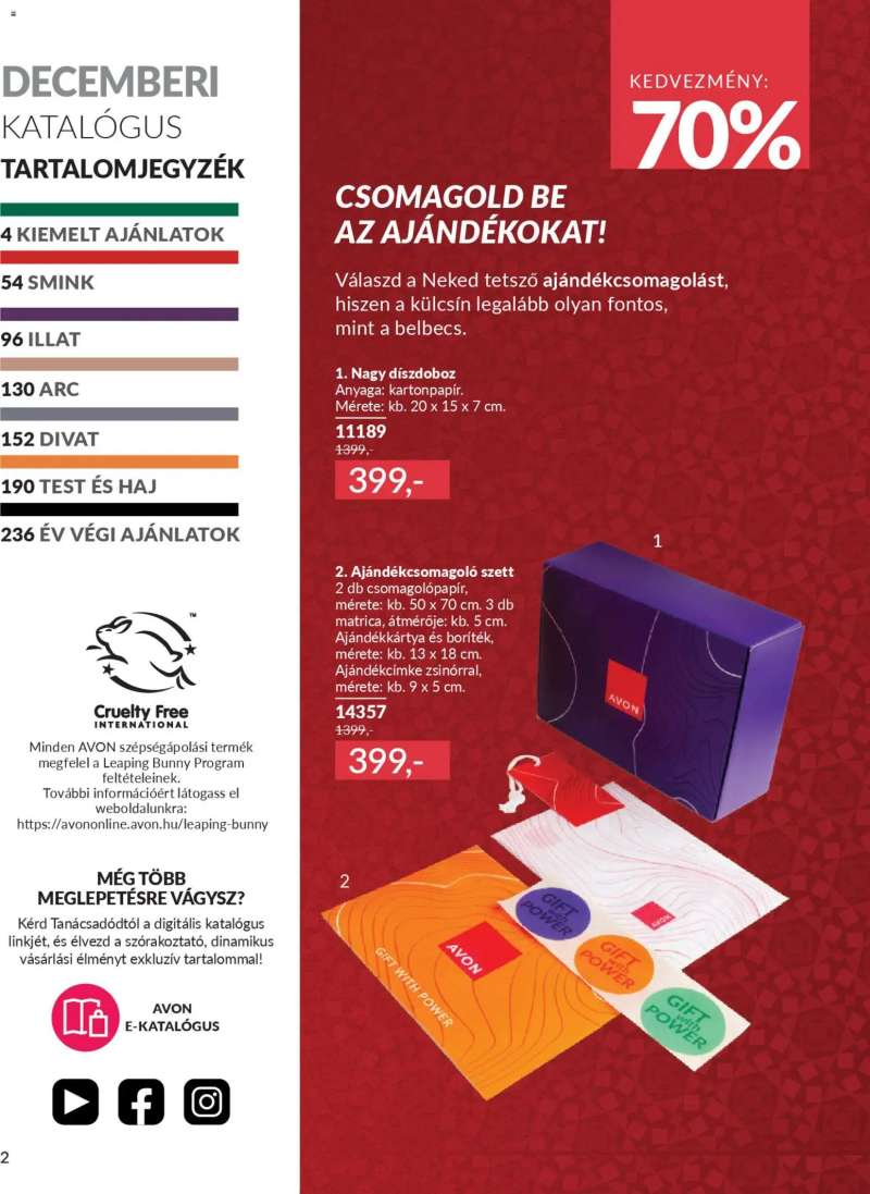 Avon AVON online katalógus 2025 decemberi 4 oldal