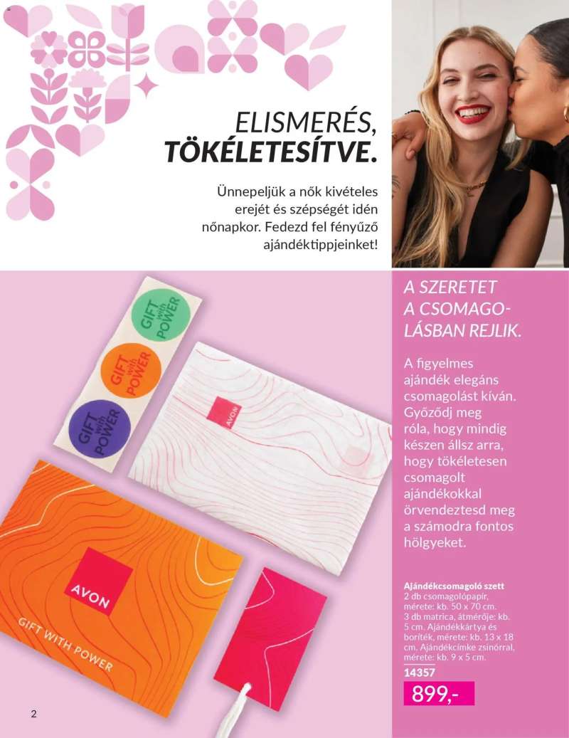 Avon Katalógus AVON Nőnapi 2 oldal