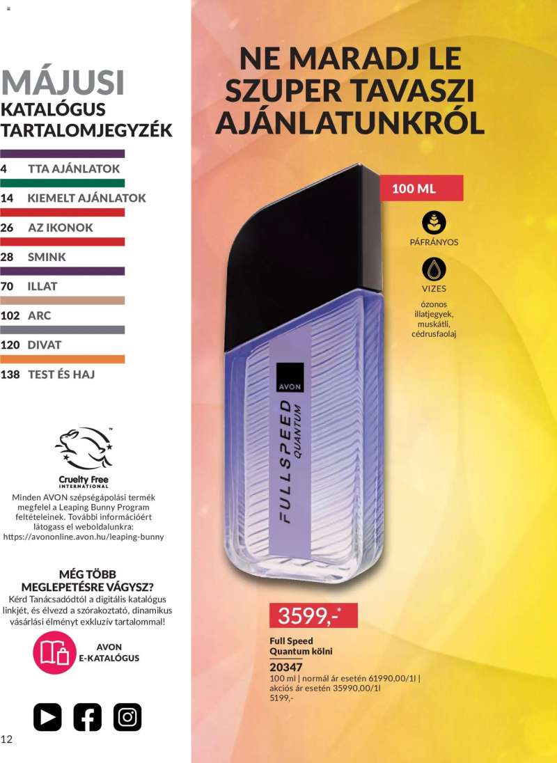 Avon AVON online katalógus 2026 májusi 14 oldal