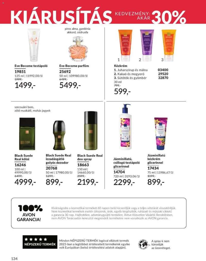 Avon AVON online katalógus 2026 júliusi 136 oldal