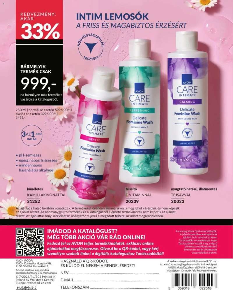 Avon AVON online katalógus 2026 júliusi 182 oldal
