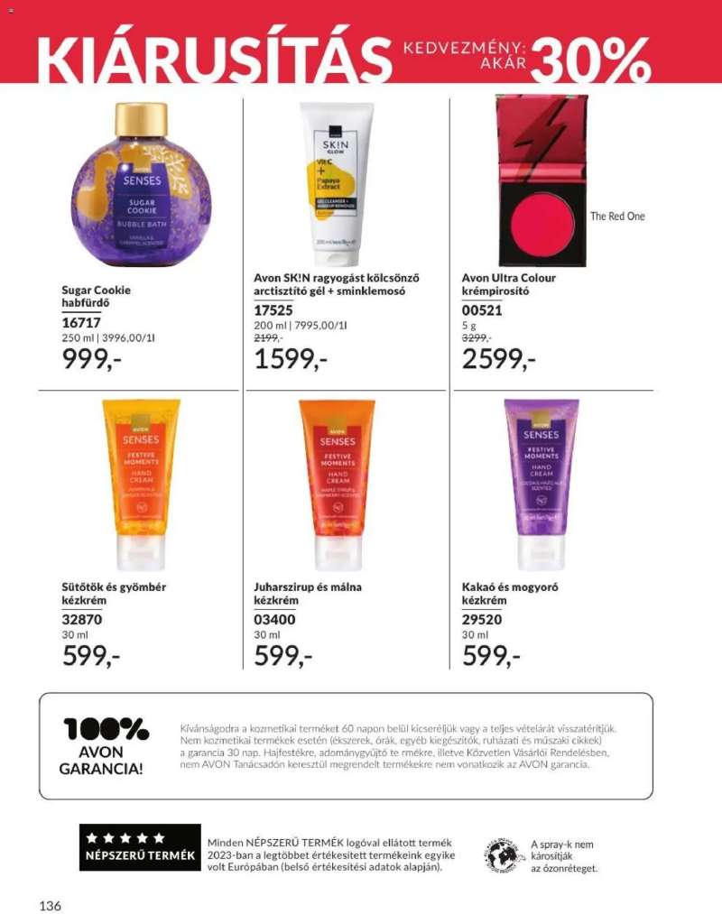 Avon AVON online katalógus 2026 augusztusi 134 oldal