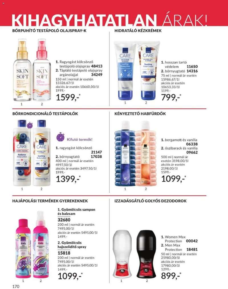 Avon AVON online katalógus 2026 augusztusi 168 oldal