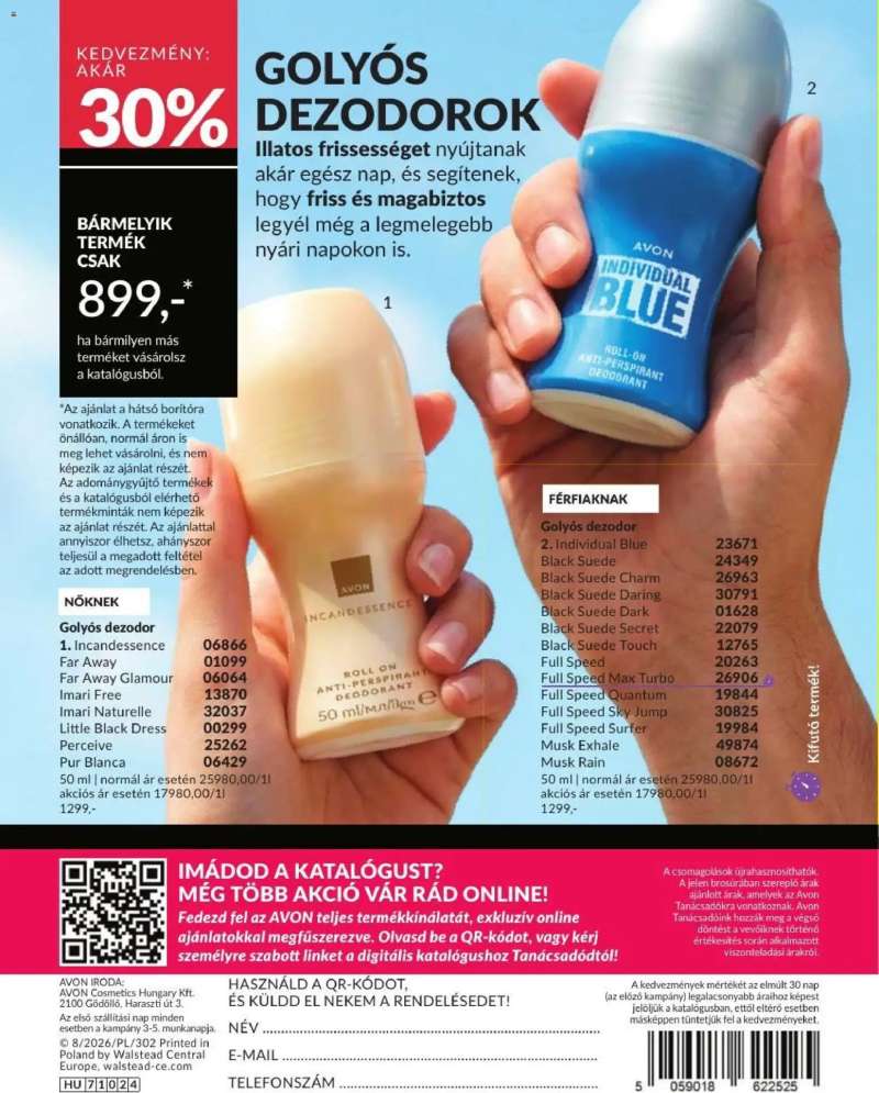 Avon AVON online katalógus 2026 augusztusi 178 oldal