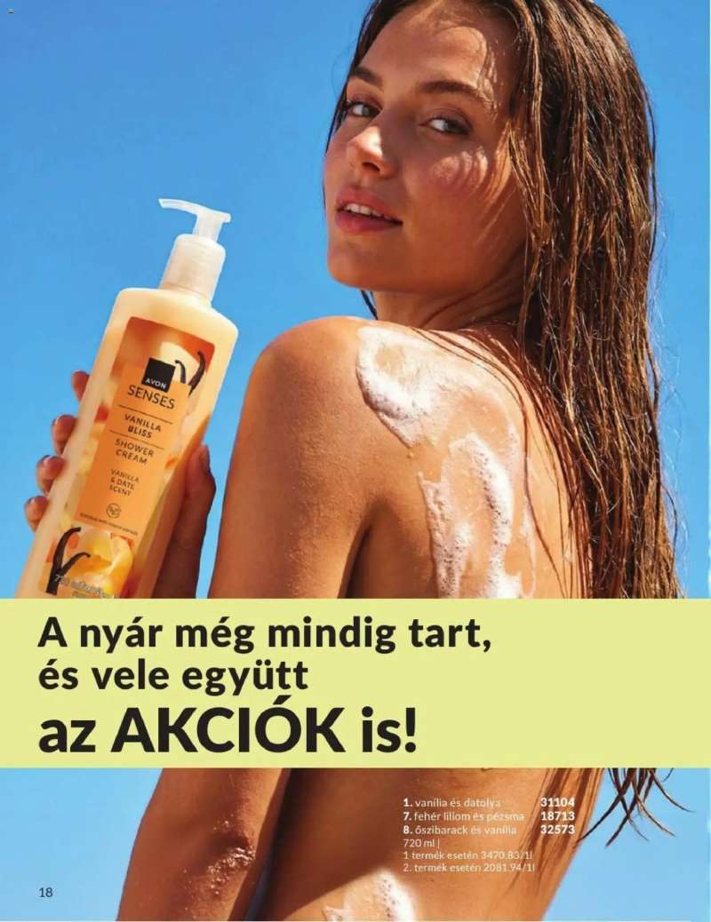 Avon AVON online katalógus 2026 augusztusi 18 oldal