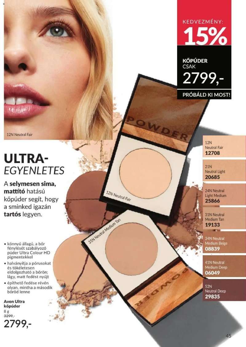 Avon AVON online katalógus 2026 augusztusi 45 oldal