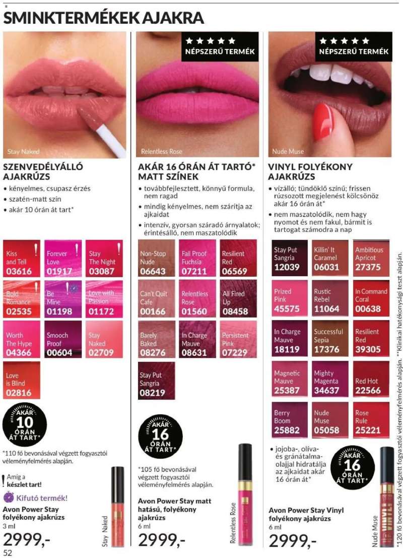 Avon AVON online katalógus 2026 augusztusi 52 oldal