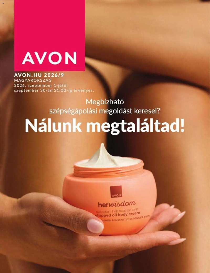 Avon AVON online katalógus 2026 szeptemberi 1 oldal