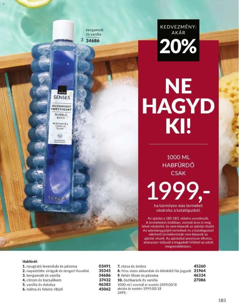 Avon AVON online katalógus 2026 szeptemberi 185 oldal
