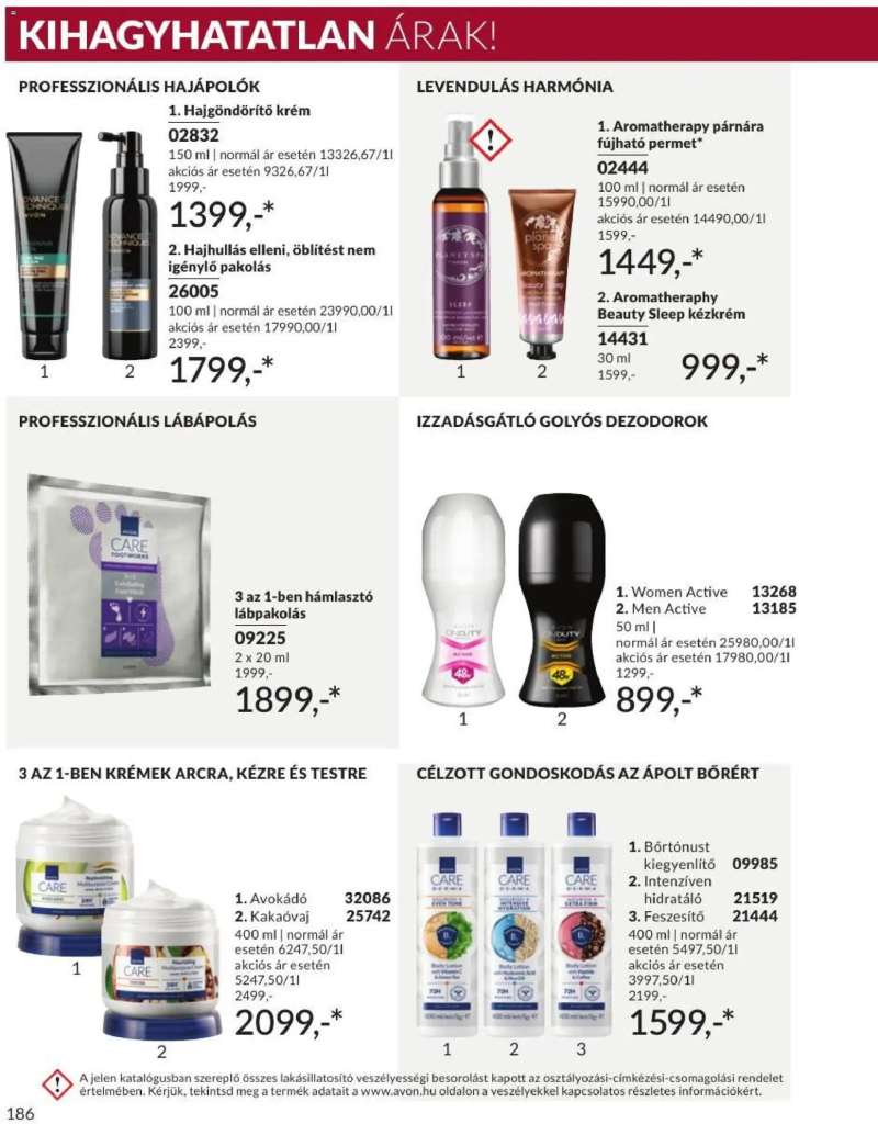 Avon AVON online katalógus 2026 szeptemberi 188 oldal