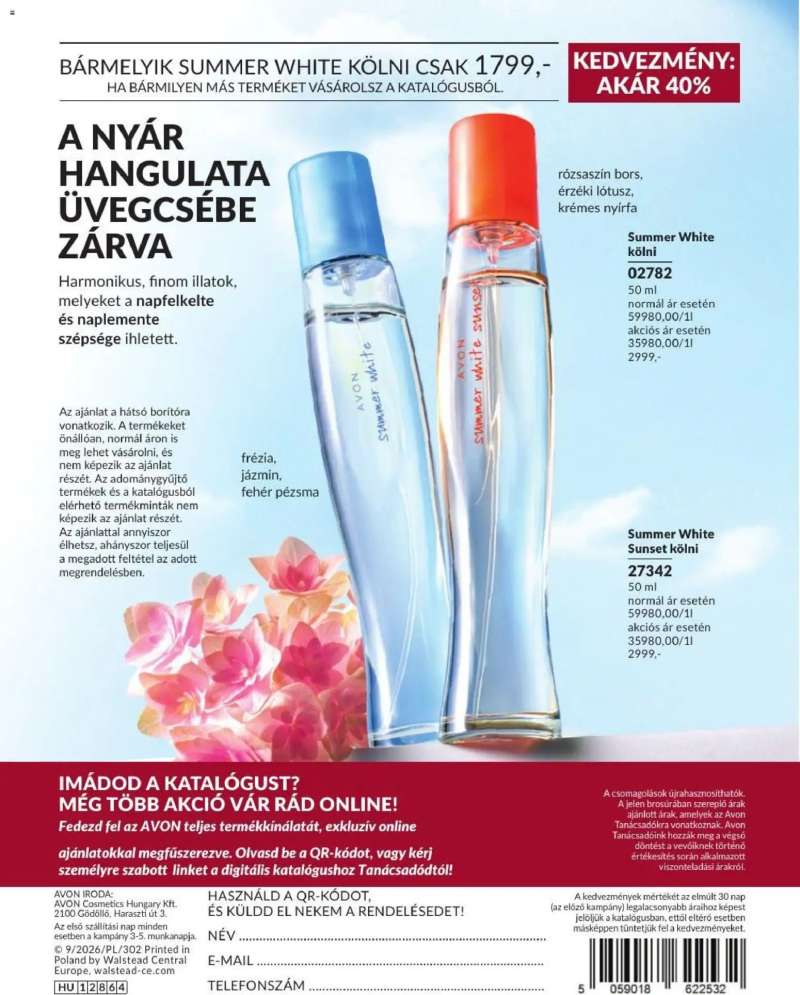 Avon AVON online katalógus 2026 szeptemberi 198 oldal