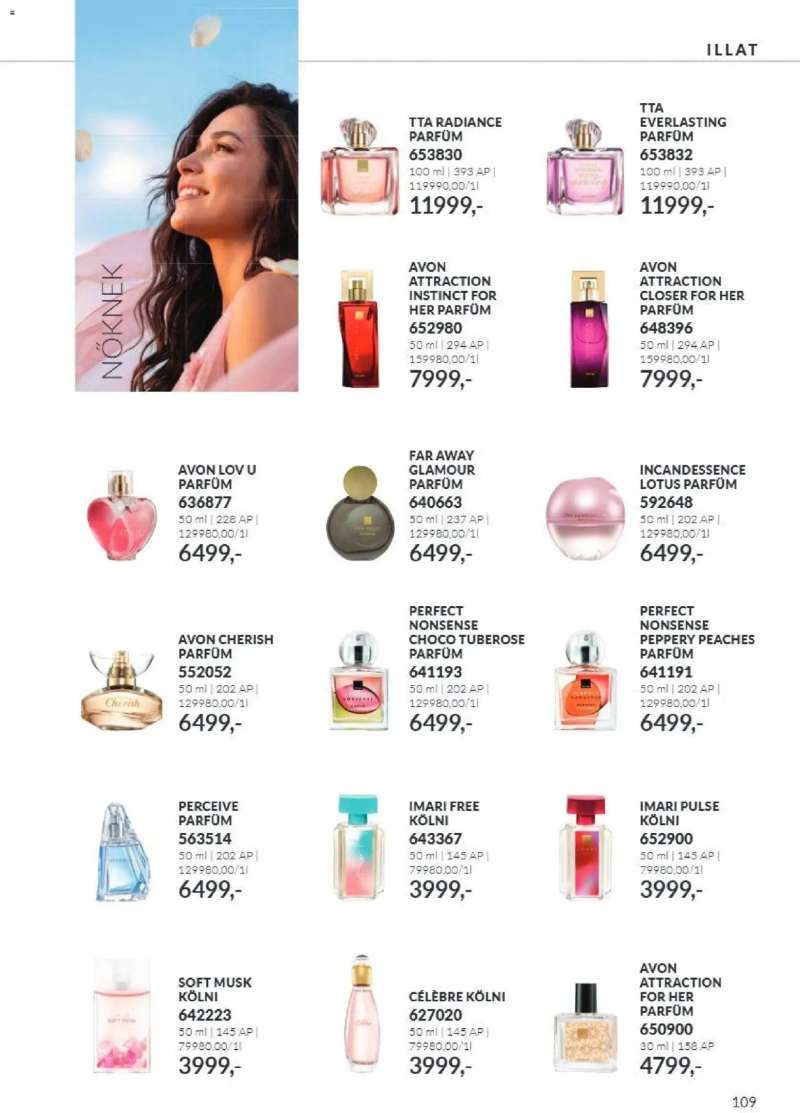Avon AVON online katalógus 2026 októberi 109 oldal