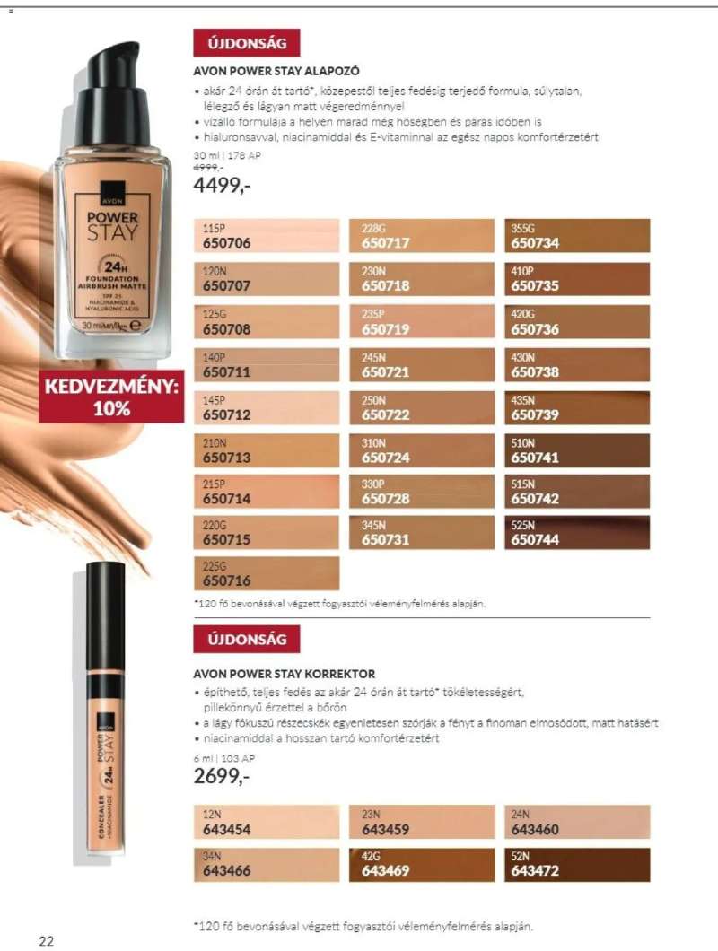 Avon AVON online katalógus 2026 októberi 22 oldal
