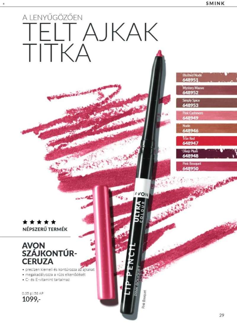 Avon AVON online katalógus 2026 októberi 29 oldal