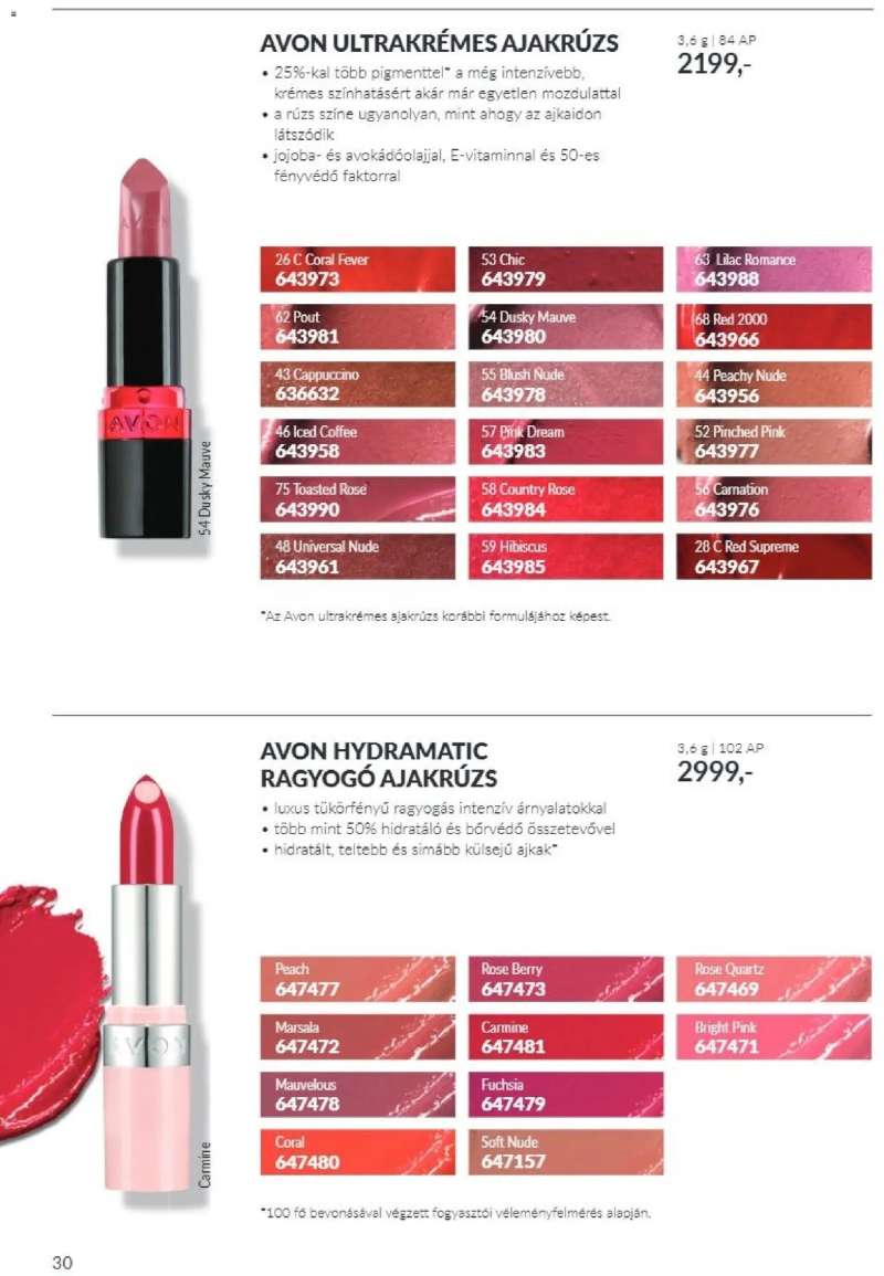 Avon AVON online katalógus 2026 októberi 30 oldal