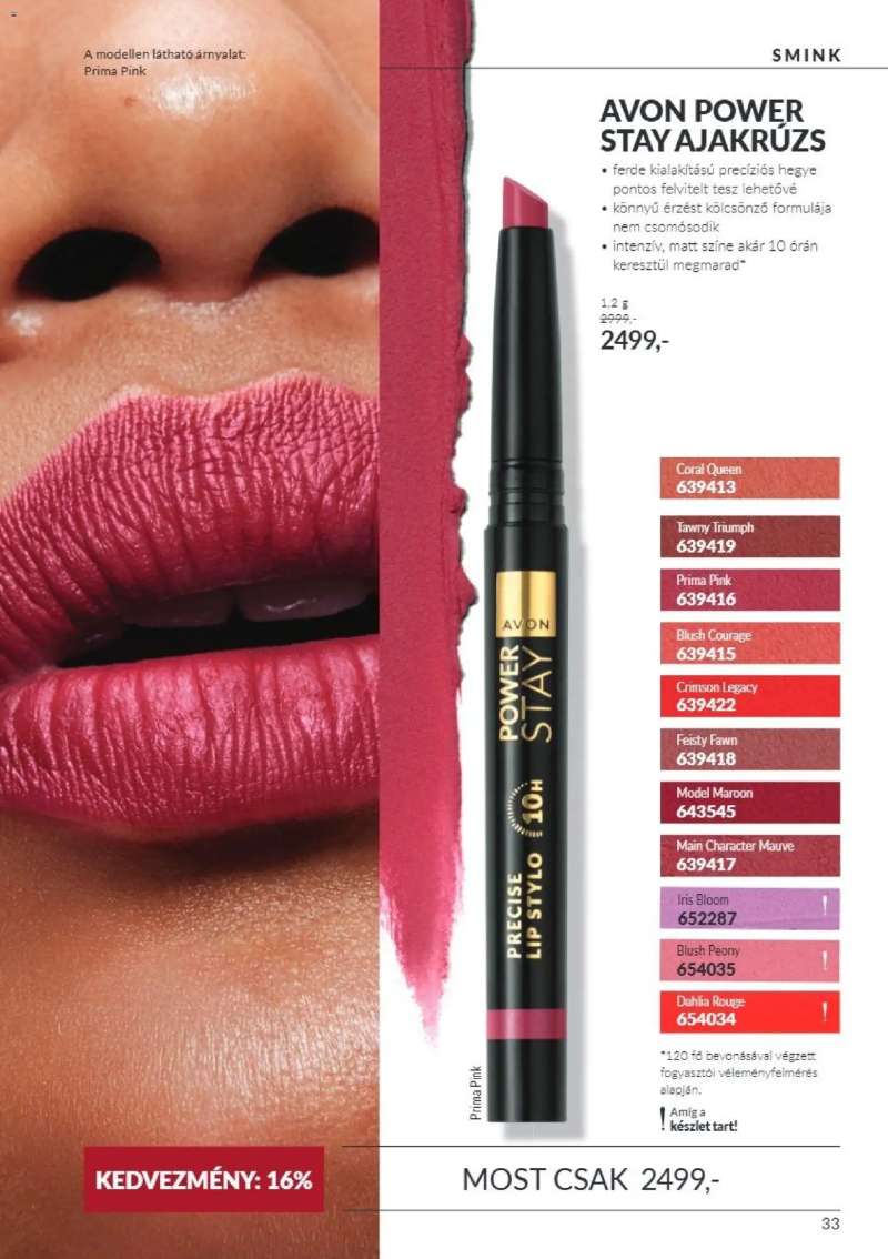 Avon AVON online katalógus 2026 októberi 33 oldal