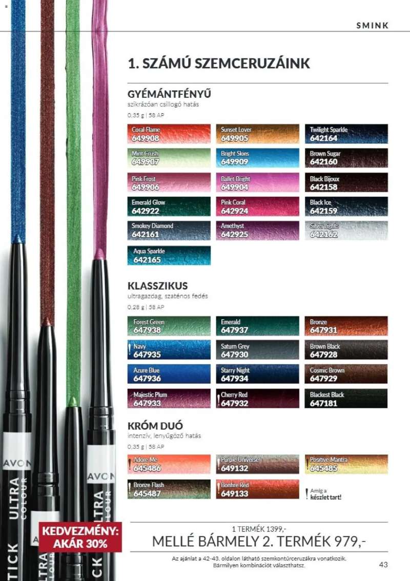 Avon AVON online katalógus 2026 októberi 43 oldal