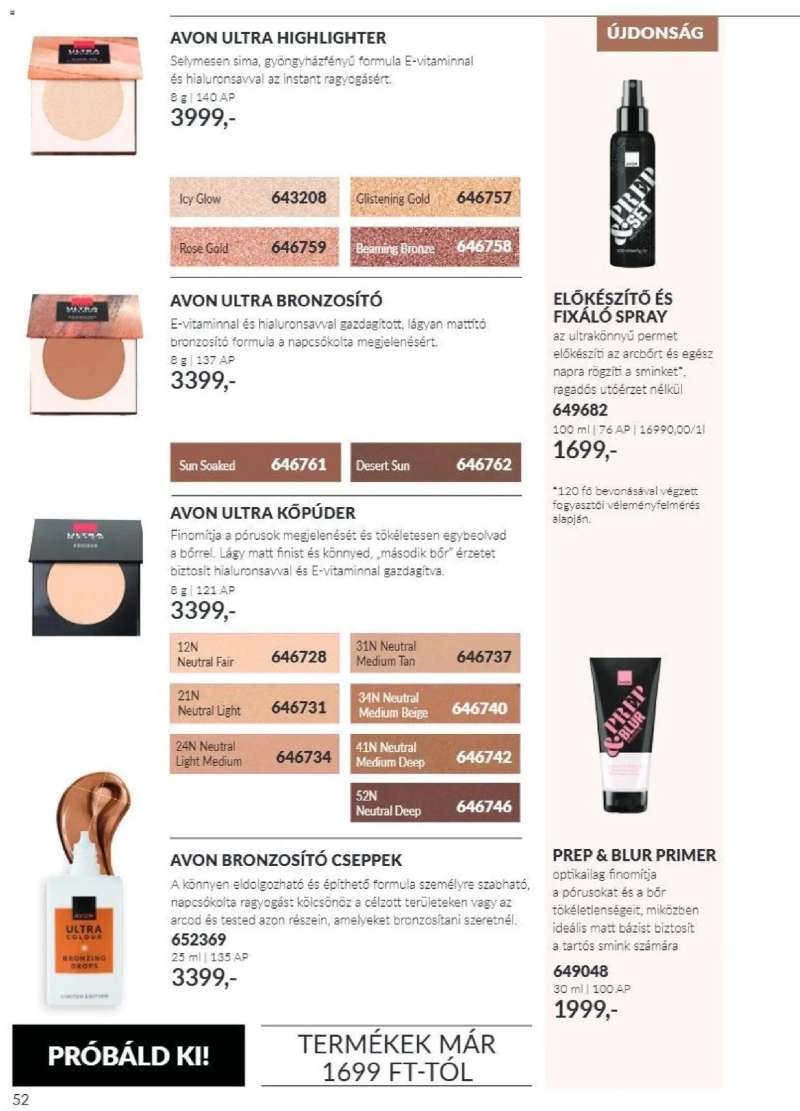 Avon AVON online katalógus 2026 októberi 52 oldal