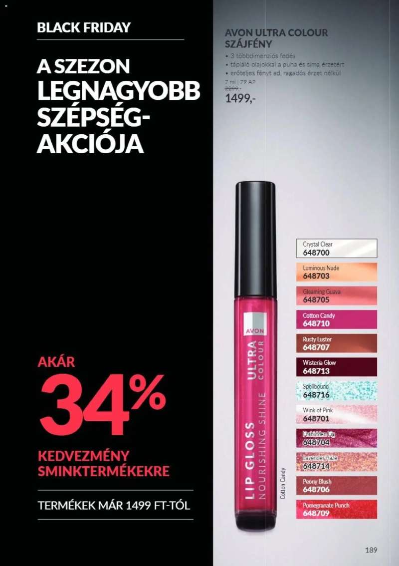 Avon Avon Black Friday 189 oldal