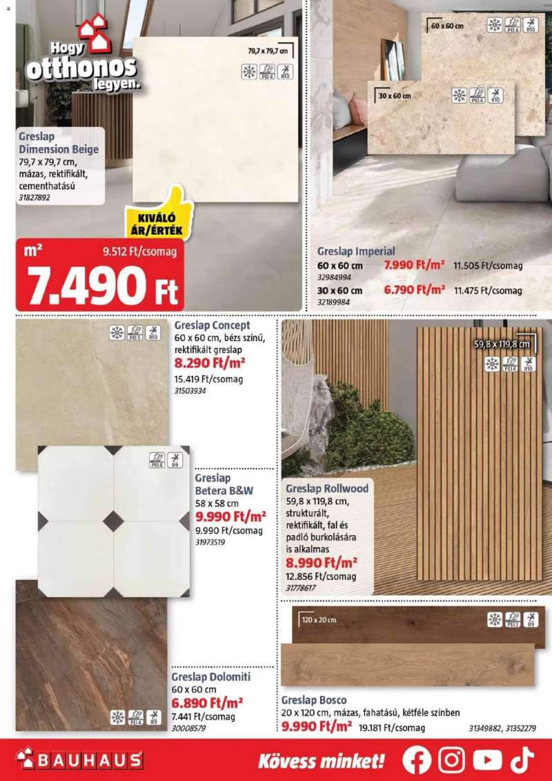 Bauhaus Akciós újság Bauhaus 25 oldal