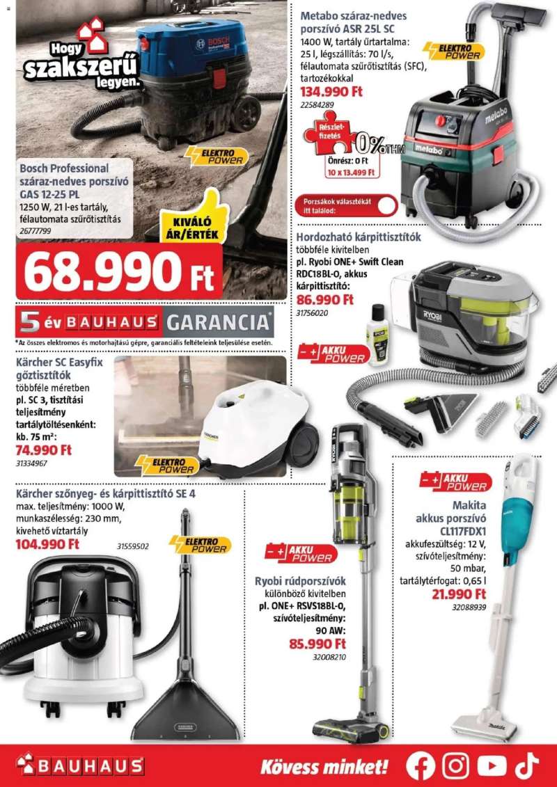 Bauhaus Akciós újság Bauhaus 31 oldal