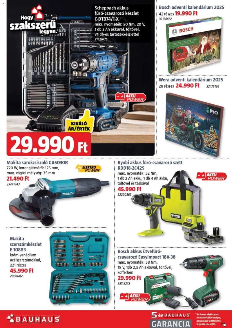 Bauhaus Akciós újság Bauhaus 32 oldal