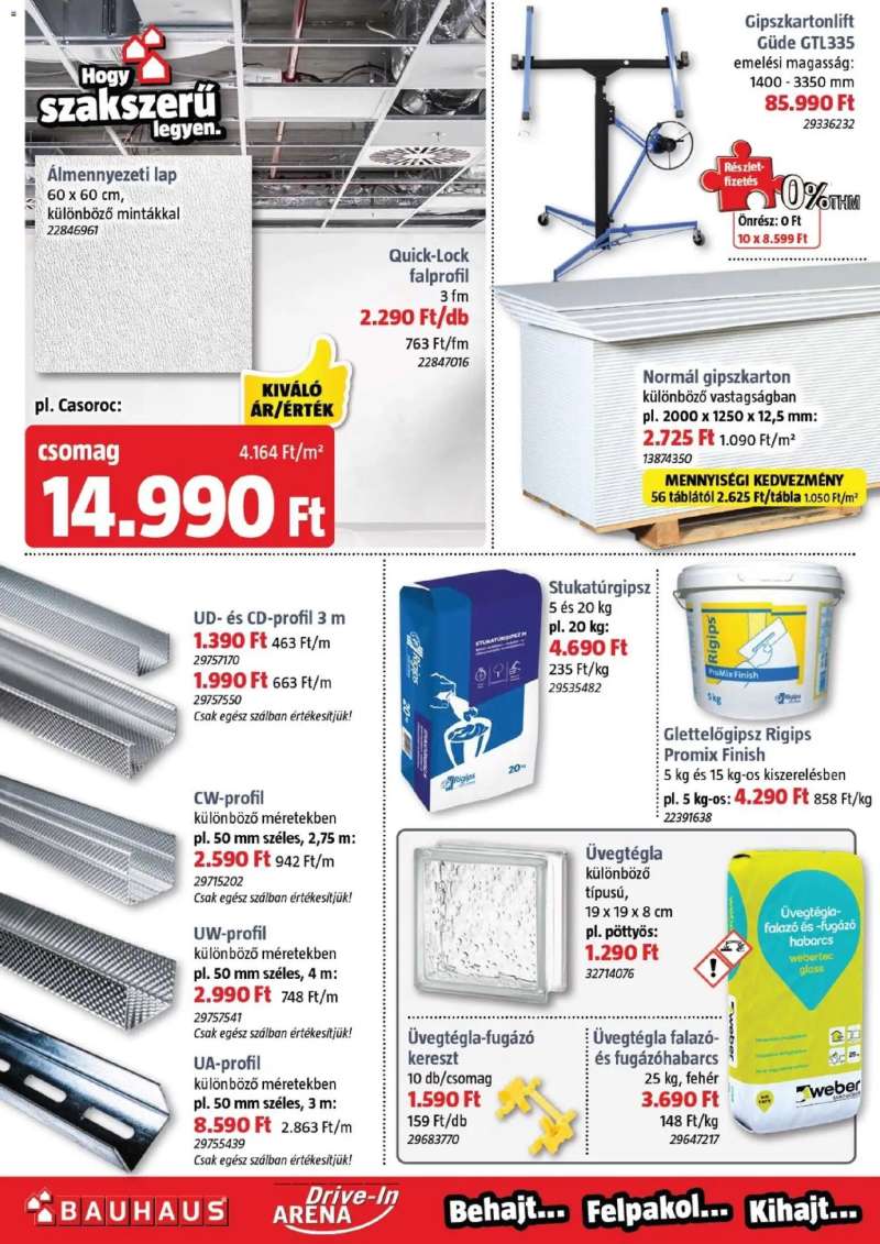 Bauhaus Akciós újság Bauhaus 38 oldal