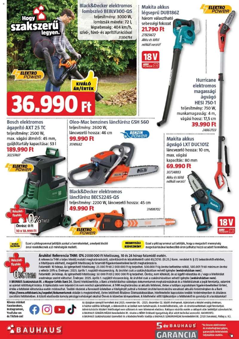 Bauhaus Akciós újság Bauhaus 48 oldal