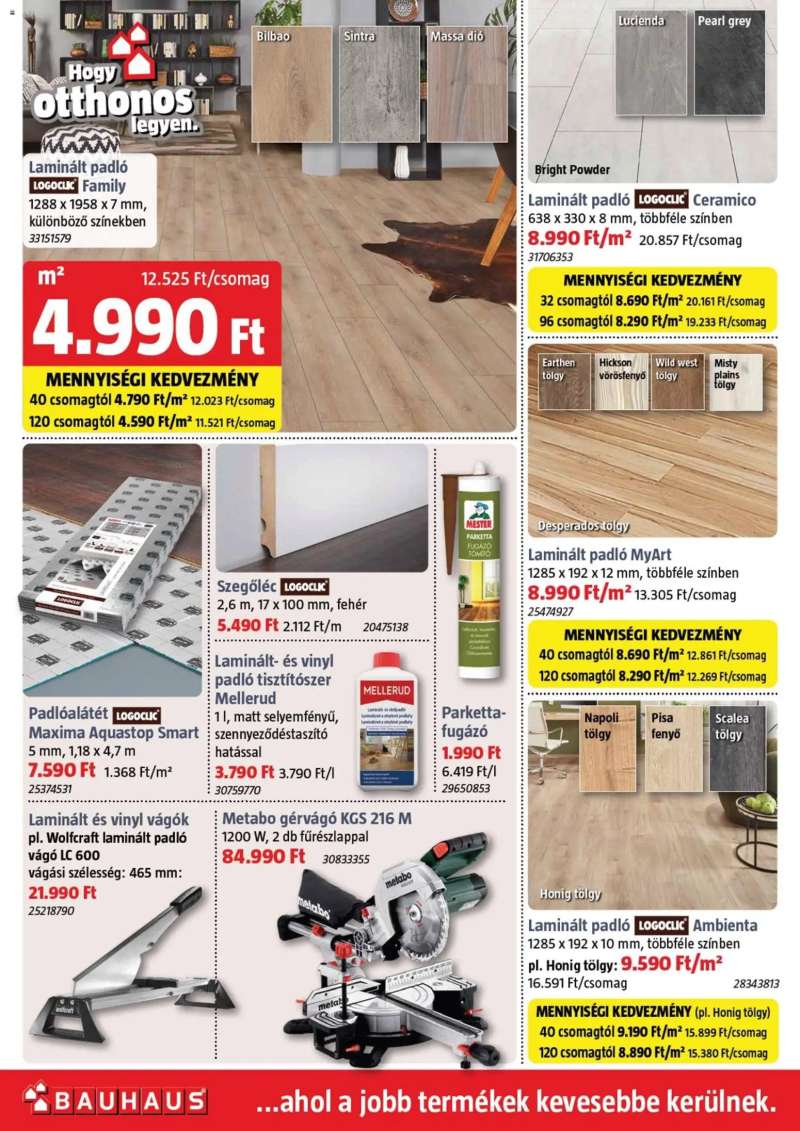 Bauhaus Akciós újság Bauhaus 22 oldal