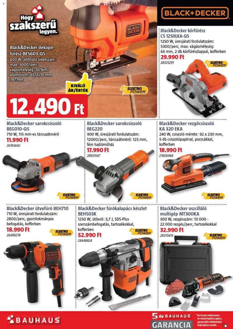 Bauhaus Akciós újság Bauhaus 30 oldal