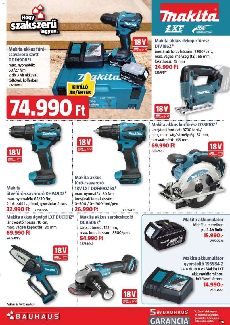 Bauhaus Akciós újság Bauhaus 31 oldal