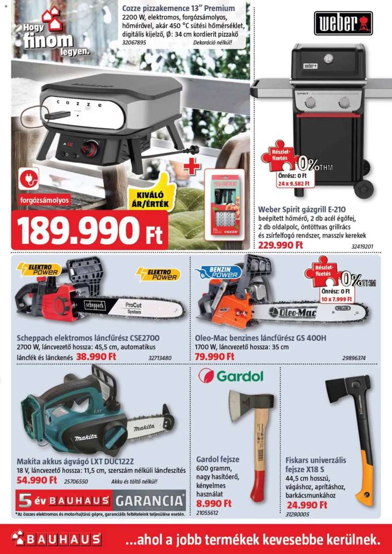 Bauhaus Akciós újság Bauhaus 39 oldal